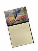Blue Heron Sticky Note Holder- Refiilable Desk Accessory Note Pad