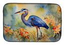 Blue Heron Dish Drying Mat