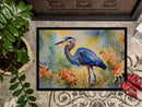 Blue Heron Doormat - 18X27 Indoor / Outdoor Rug | Made in USA