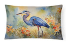 Blue Heron Throw Pillow