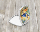 Blue Heron Compact Mirror – Stylish Purse Mirror with Artistic Covers