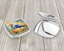 Blue Heron Compact Mirror – Stylish Purse Mirror with Artistic Covers