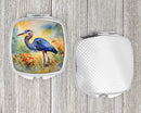 Blue Heron Compact Mirror – Stylish Purse Mirror with Artistic Covers