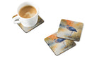 Blue Heron Coasters - Set of 4 Lightweight Foam, Absorbent Drink Coasters