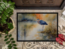 Blue Heron Doormat - 18X27 Indoor / Outdoor Rug | Made in USA