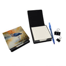 Blue Heron PU Leather Note Paper Holder