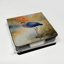 Blue Heron PU Leather Note Paper Holder