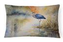 Blue Heron Throw Pillow