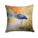 Blue Heron Throw Pillow