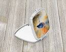 Blue Heron Compact Mirror – Stylish Purse Mirror with Artistic Covers