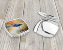 Blue Heron Compact Mirror – Stylish Purse Mirror with Artistic Covers
