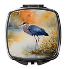 Blue Heron Compact Mirror – Stylish Purse Mirror with Artistic Covers