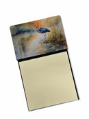 Blue Heron Sticky Note Holder- Refiilable Desk Accessory Note Pad