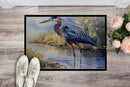Blue Heron Doormat - Large 24x36 – Indoor/Outdoor Floor Mat with Artistic Flair