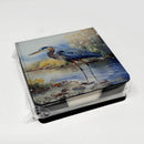Blue Heron PU Leather Note Paper Holder