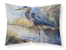 Blue Heron Standard Pillowcase – Artistic Decorative Front, White Back