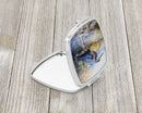 Blue Heron Compact Mirror – Stylish Purse Mirror with Artistic Covers