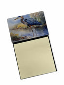 Blue Heron Sticky Note Holder- Refiilable Desk Accessory Note Pad