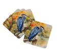 Blue Heron Coasters - Set of 4 Lightweight Foam, Absorbent Drink Coasters