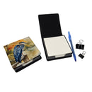 Blue Heron PU Leather Note Paper Holder