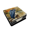 Blue Heron PU Leather Note Paper Holder