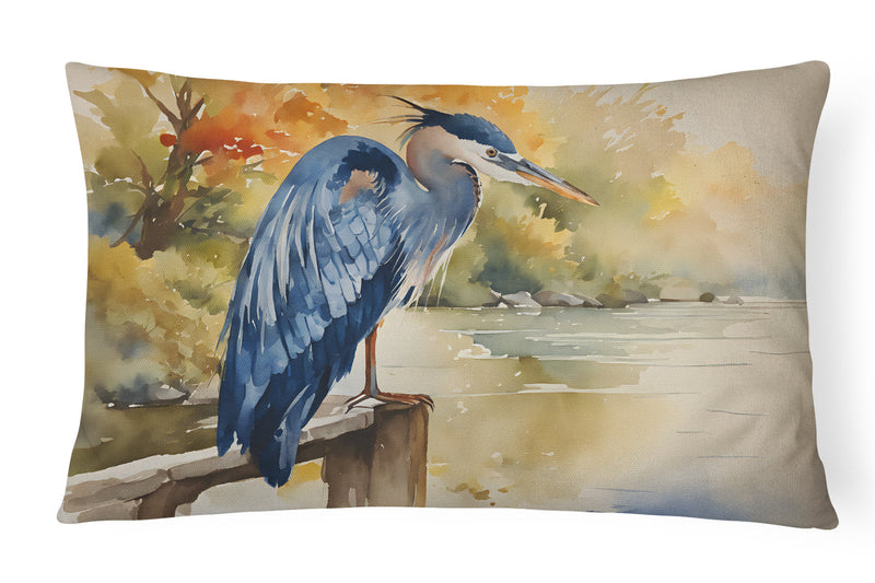 Blue Heron Throw Pillow