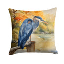 Blue Heron Throw Pillow