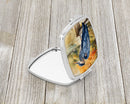 Blue Heron Compact Mirror – Stylish Purse Mirror with Artistic Covers