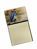 Blue Heron Sticky Note Holder- Refiilable Desk Accessory Note Pad