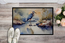 Blue Heron Doormat - 18X27 Indoor / Outdoor Rug | Made in USA