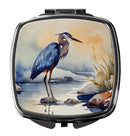 Blue Heron Compact Mirror – Stylish Purse Mirror with Artistic Covers