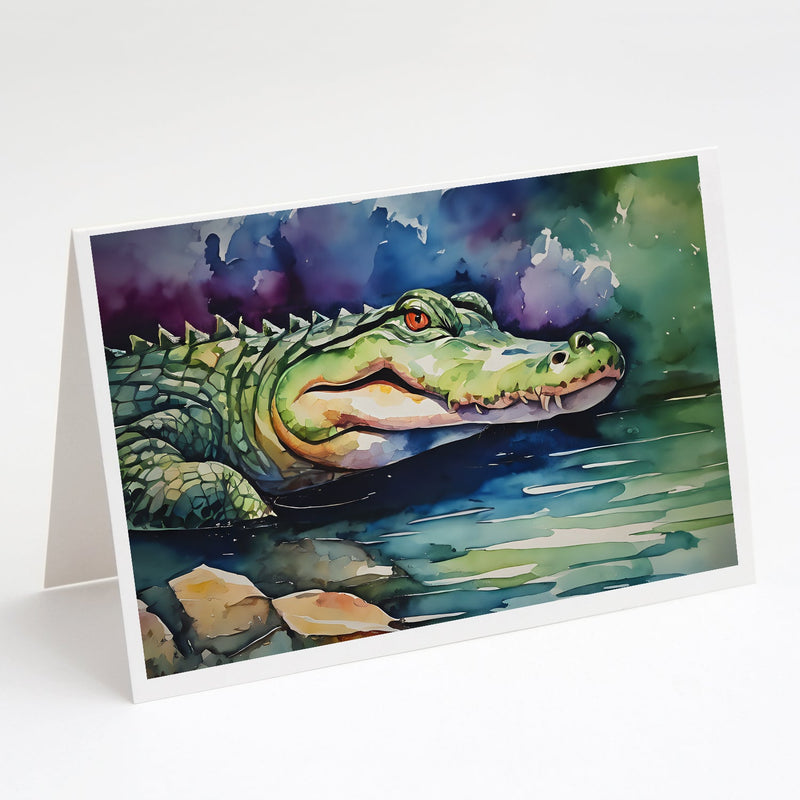 Alligator Greeting Cards Pack of 8