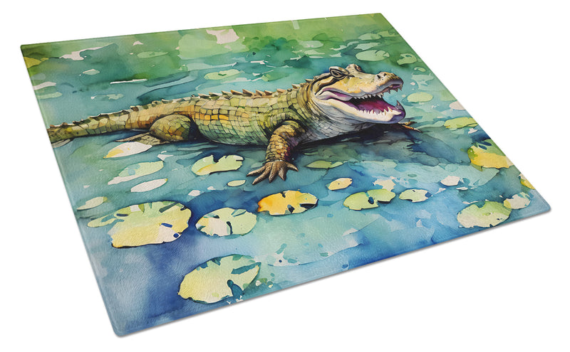 Alligator Glass Cutting Board Large