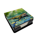 Alligator PU Leather Note Paper Holder