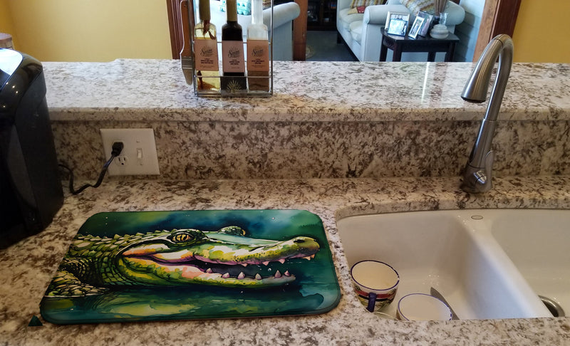 Alligator Dish Drying Mat