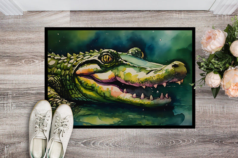 Alligator Doormat - Large 24x36 – Indoor/Outdoor Floor Mat with Artistic Flair