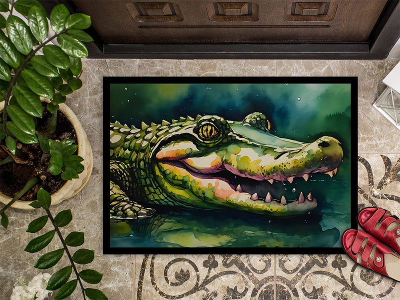 Alligator Doormat - Large 24x36 – Indoor/Outdoor Floor Mat with Artistic Flair