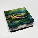 Alligator PU Leather Note Paper Holder