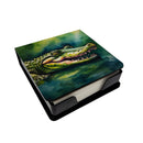 Alligator PU Leather Note Paper Holder