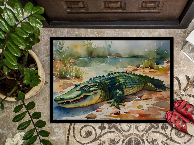 Alligator Doormat - Large 24x36 – Indoor/Outdoor Floor Mat with Artistic Flair