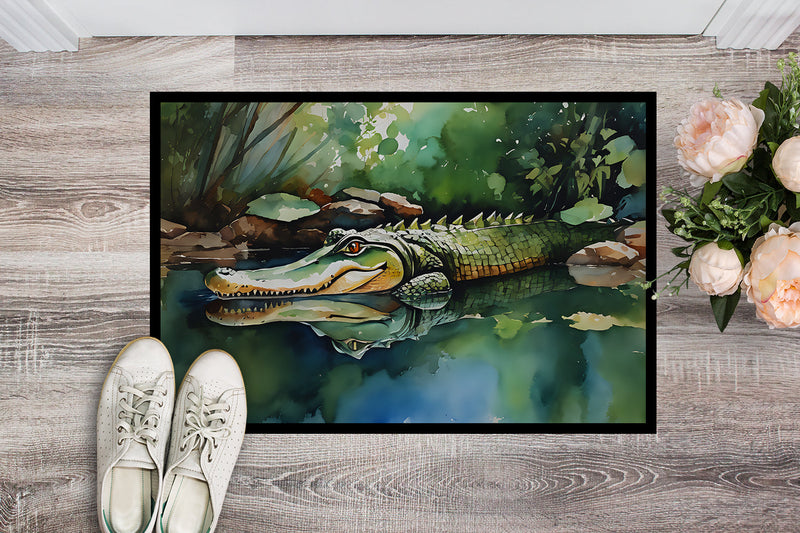 Alligator Doormat - Large 24x36 – Indoor/Outdoor Floor Mat with Artistic Flair