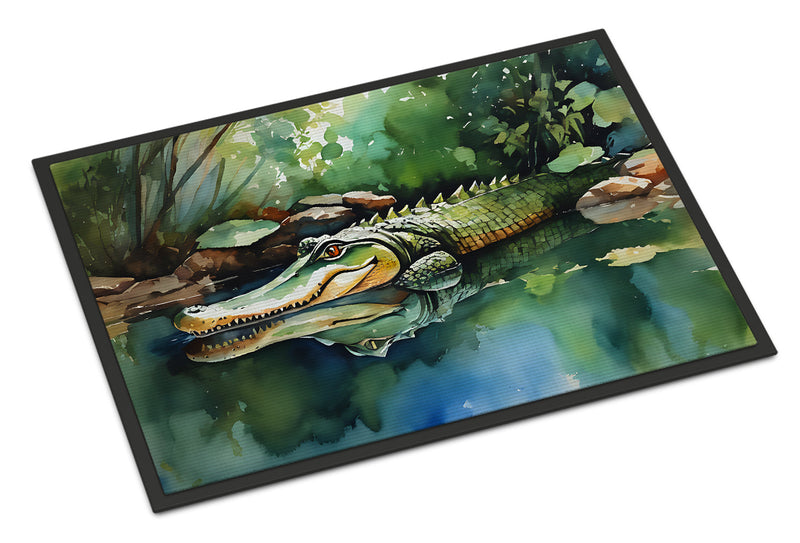 Alligator Doormat - Large 24x36 – Indoor/Outdoor Floor Mat with Artistic Flair