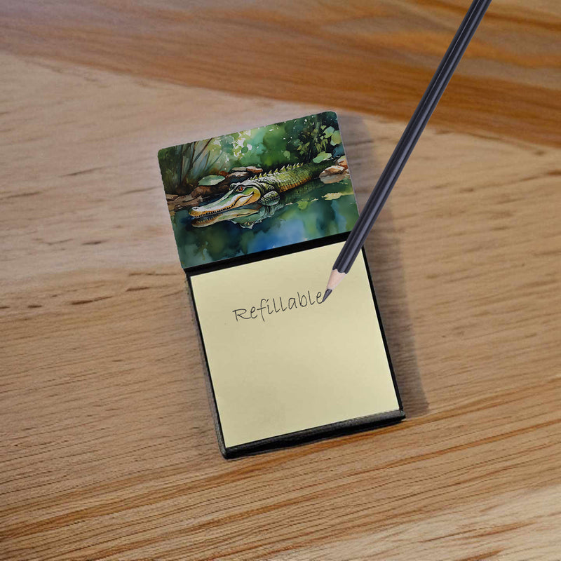 Alligator Sticky Note Holder- Refiilable Desk Accessory Note Pad