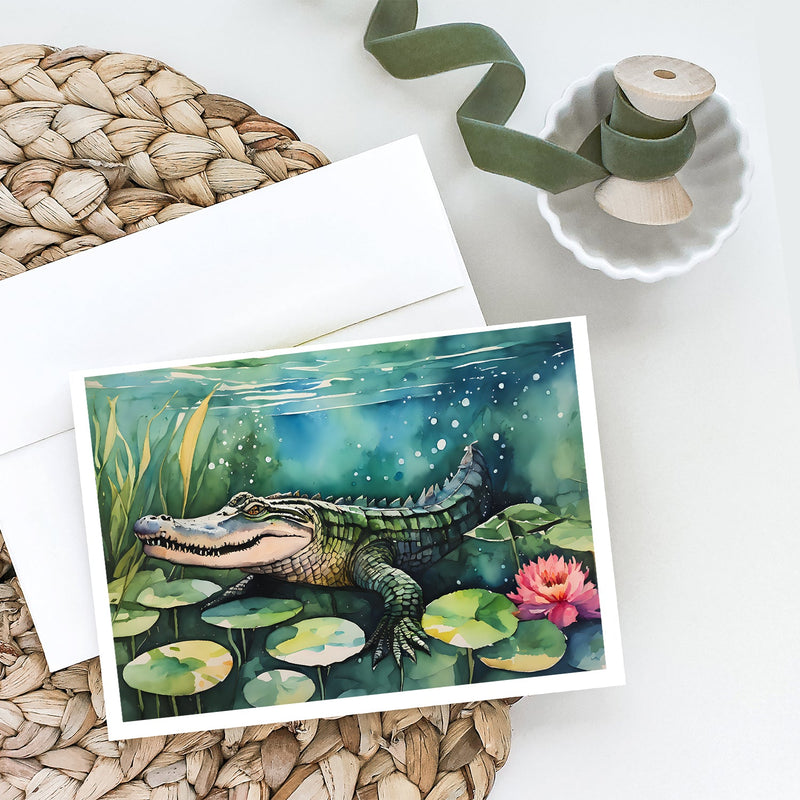 Alligator Greeting Cards Pack of 8