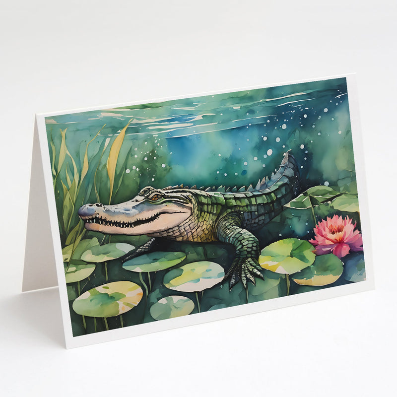 Alligator Greeting Cards Pack of 8