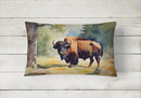 American Bison Throw Pillow