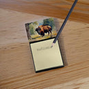 American Bison Sticky Note Holder- Refiilable Desk Accessory Note Pad