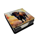 American Bison PU Leather Note Paper Holder