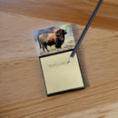 American Bison Sticky Note Holder- Refiilable Desk Accessory Note Pad