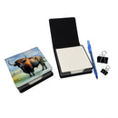 American Bison PU Leather Note Paper Holder